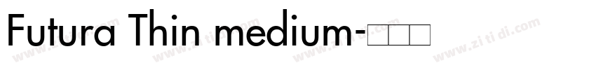 Futura Thin medium字体转换